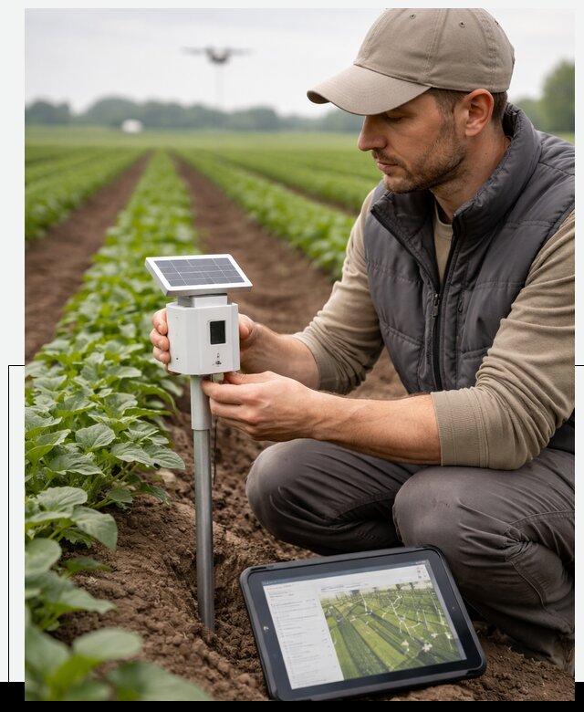 IoT мониторинг сельскохозяйственных полей и контроля в Брянске