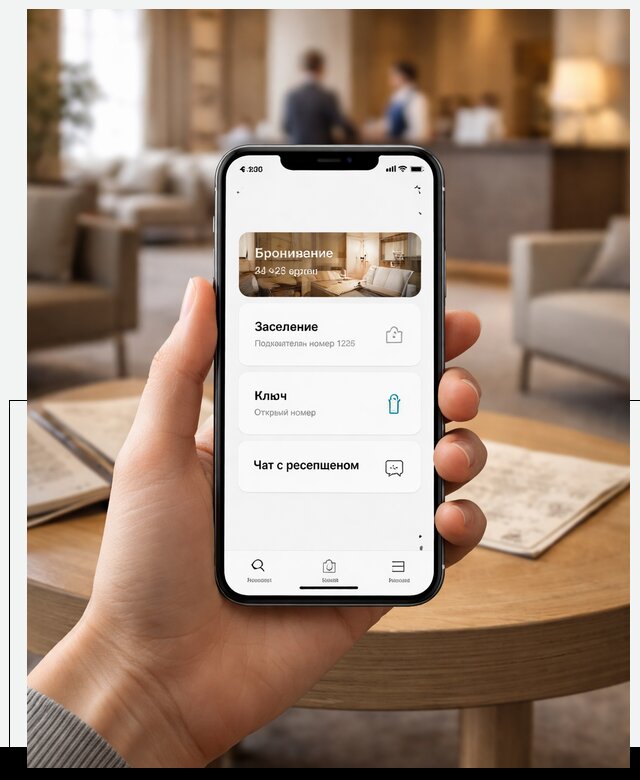 Мобильное приложение для гостей отеля в Брянске, управление сервисом